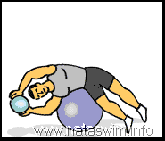 Abdo ABS - Side Flexion Stability Ball (overhead arms)
