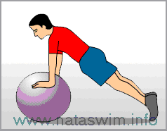 Abdo ABS - Leg knee drive with stability ball