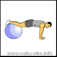 Push ups with knee tuck