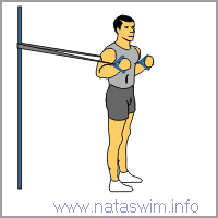 Standing Chest Press with Band